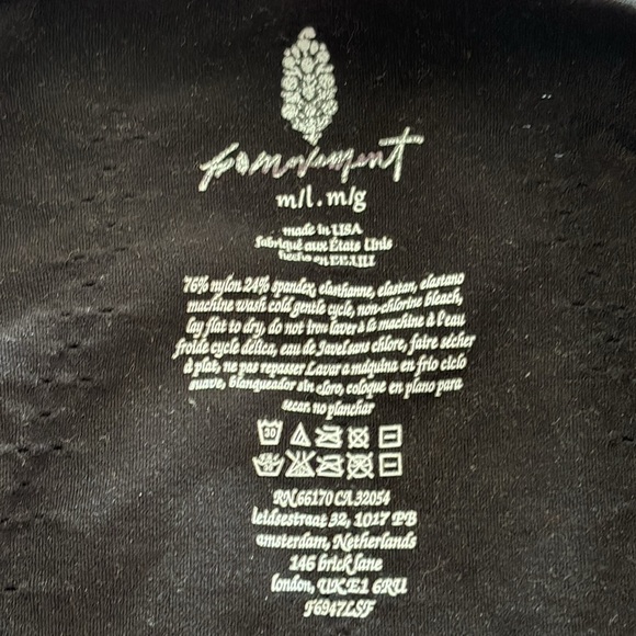 NWOT Free People FP Movement Long Sleeve Cropped Top - Picture 5 of 5